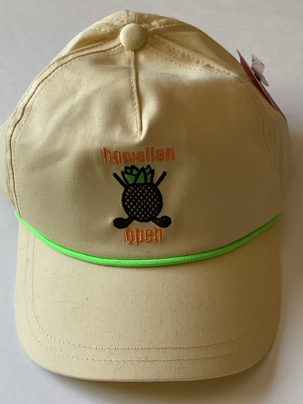 AMERICAN NEEDLE HAWAIIAN OPEN COTTON SNAPBACK GOLF CAP YELLOW OS NWT